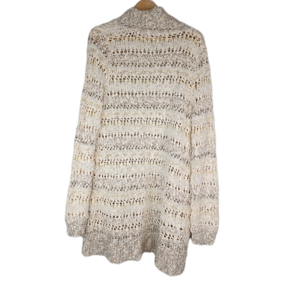 NWT- Anthropologie Knitted & Knotted Wool Blend Knit Long Cardigan Sz L - Picture 2 of 14